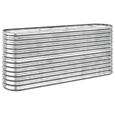Obrázok produktu pre vidaXL Pozinkovaná oceľová vyvýšená posteľ 152x40x68 cm Silver
