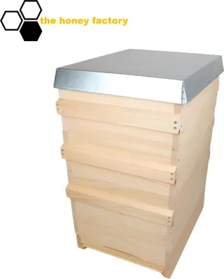 Produktbild von Dadant 10 US Bienenbeute SET Holz "SYSTEMBEUTE" Imkerei_Holzboden