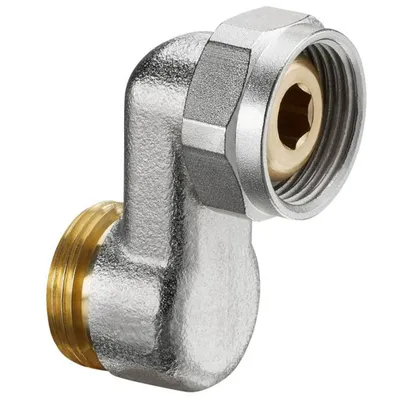 Obrázek produktu pro Oventrop S-konektor 3/4" x 3/4", poniklovaná mosaz 1019204