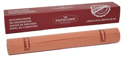 Metzgerpapier 60 cm x 50 m, rosa, lebensmittelecht, für BBQ & Räuchern