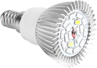 Productafbeelding van Vikye LED Grow Light, Full Spectrum Grow Light, 18 W, 18 Plant Lamp for Indoor Garden, Family Balcony, Seedling/Growing Greenhouse (E14)