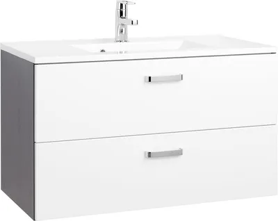 Produktbild von Waschtisch Handwaschplatz Waschbecken Badmöbel Waschplatz Bad "Bologna III" 90 cm