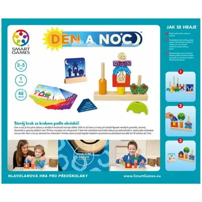 Produktbild von MINDOK SMART Tag und Nacht Logikspiel, 48 Rätsel mit Tages- und Nachtaufträgen