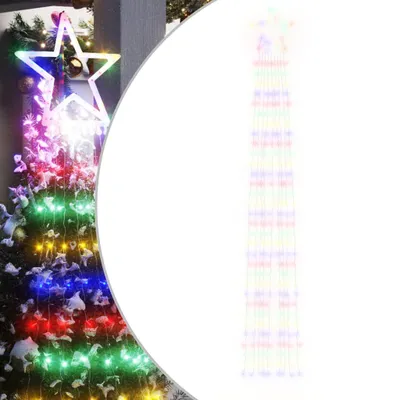 Zdjęcie produktu dla vidaXL Oświetlenie choinkowe 320 LED wielokolorowe 375 cm