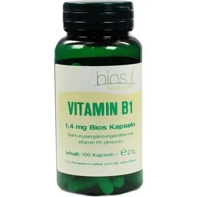 Imagen del producto de Vitamina B1, 1,4 mg, cápsulas vegetales, 100 unidades