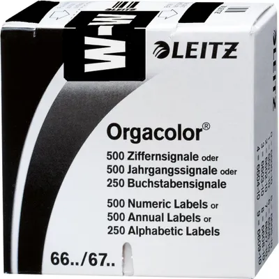 Zdjęcie produktu dla Leitz Orgacolor, Czarny, Zaokrąglony prostokąt, 30 x 23 mm, 73 mm, 73 mm, 30 mm