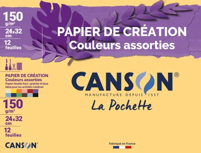 Immagine prodotto di CANSON C400110438 Carta argilla CANSON in cartella, 240 x 320 mm, 150 g/m²