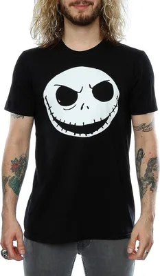 Produktbild von Nightmare Before Christmas - T-Shirt für Herren BI773 (XL) (Schwarz)
