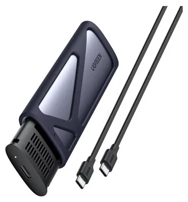 Produktbild von Ugreen 10902, SSD-Gehäuse, M.2, M.2, PCI Express, 10 Gbit/s, USB Anschluss, Grau
