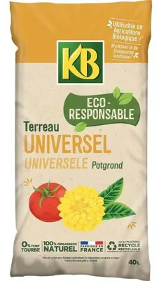 Produktbild von KB Universalerde Blumenerde 40L torffrei für Garten- und Topfpflanzen im recycelten Beutel
