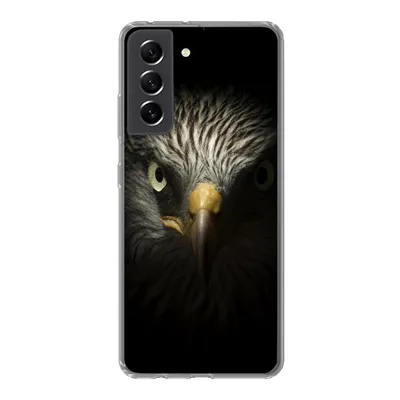 Produktbild von MuchoWow® Handyhülle Schutzhülle Hülle für Samsung Galaxy S21 FE Vogel - Adler - Raubvögel - Auge - Schnabel - Licht Silikon Softcase Handy Hülle - Mobiltelefonhülle