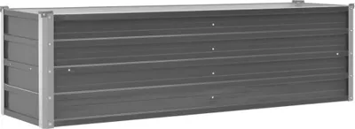 Immagine prodotto di vidaXL Letto da giardino rialzato in acciaio zincato 160x40x45 cm Grigio