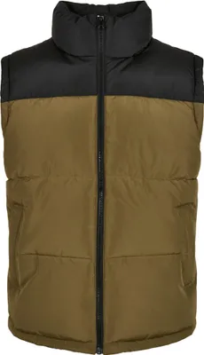 Produktbild von Urban Classics Block Puffer Vest black/tiniolive TB4476-03280 - S
