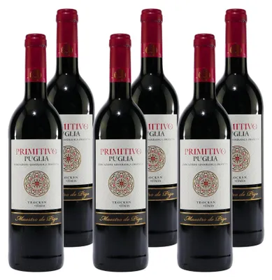 Produktbild von Maestro de Pigo Primitivo Puglia IGP -trocken- (6 x 0,75L)