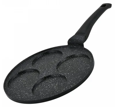 Image de Poêle à crêpes, 26 cm, revêtement en marbre antiadhésif, pour 4 crêpes