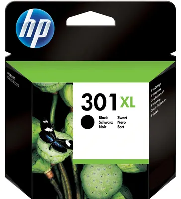 Imagen del producto de Cartucho de tinta negra HP Nr. 301 XL (CH563EE) para impresora