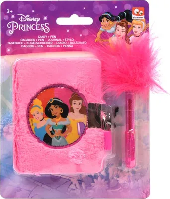 Immagine prodotto di Canenco Diario della Principessa Disney in peluche con penna