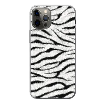 Produktbild von MuchoWow® Handyhülle Schutzhülle Hülle für iPhone 13 Pro Tiermuster - Zebra - Weiß Silikon Softcase Handy Hülle - Handy-Tasche