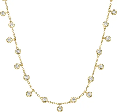 Produktbild von Collier Smart Jewel mit Zirkonia, Silber 925 Gold 45 cm