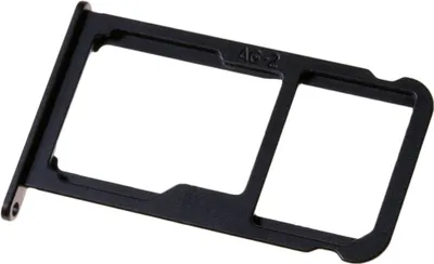 Produktbild von Huawei P10 (VTR-L09, VTR-L29) Simkartenhalter und Micro-SD Card Fach, Original Ersatzteil, Schwarz