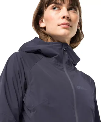 Produktbild von Jack Wolfskin Damen Regenmantel Graphit 1115121_1388 Grösse M