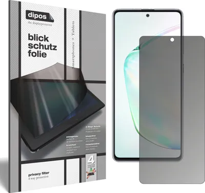 Produktbild von Blickschutzfolie für Samsung Galaxy Note 10 Lite matt Schutzfolie Folie Display Schutz dipos