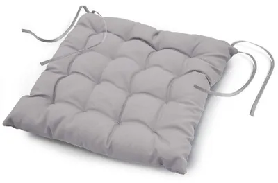Image de Galette de chaise matelassée  - 40 x 40 cm - Gris