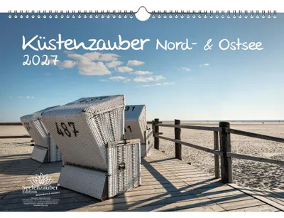 Produktbild von Küstenzauber Nord- und Ostsee DIN A3 Kalender für 2027 Urlaub Meer Küste - Seelenzauber