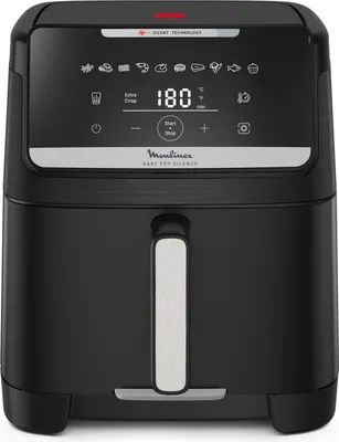 Zdjęcie produktu dla Moulinex Easy Fry Silence, Frytkownica na gorące powietrze, 7 l, 2 kg, 40 °C, 220 °C, 8 os.