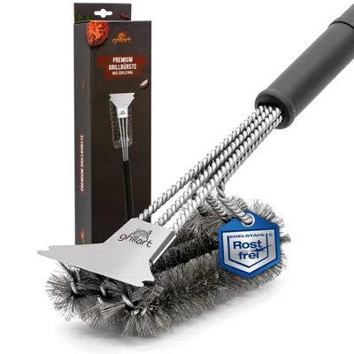 Produktbild von Hochwertige Profi BBQ Grillbürste aus Edelstahl - 360° Reinigung