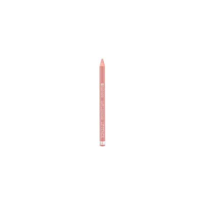 A single pink lip liner pencil is centered on a white background.