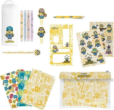 Produktbild von Erik Editores Minions Schreinset Gelb Gelb One Size