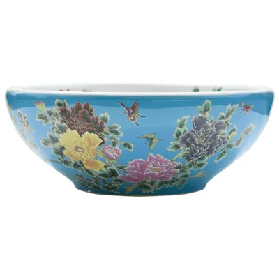 Produktbild von Aufsatzwaschbecken Mehrfarbig Rund Ø41x14 cm Keramik