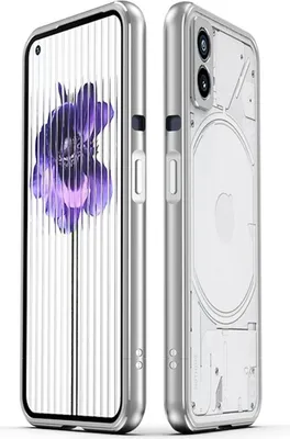 Immagine prodotto di Per Nothing Phone 2 Aurora Series Cornice metallica con custodia protettiva per fotocamera Argento