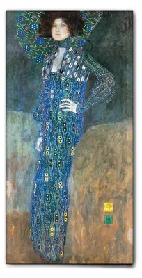 Produktbild von Giallobus - Emilie Floge - Gustav Klimt - 70L x 140B cm - Bild - Leinwand mit Standardrahmen