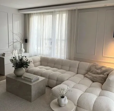 Produktbild von Ecksofa "Aster" - Ottomane Rechts-white