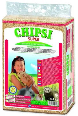 Zdjęcie produktu dla Podściółka Chipsi super 60 l / 3,4 kg