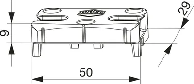 Image de Gâche MACO iS PVC 12/20-13, KBE/IVAPER/PLAFEN/PROPLEX, argent (96623)