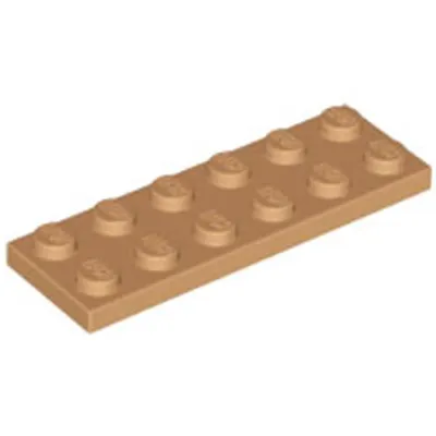 Produktbild von Lego® 2x6 Platte 3795 - 10 Stück Mittleres Nougat