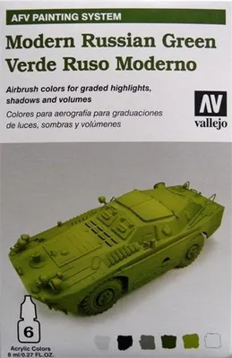 Produktbild von Vallejo MA78408 Model Air Set - AFV Modern Russian Green Set