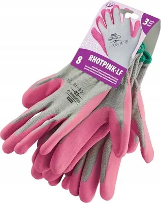 Obrázok produktu pre RHOTPINK-LF potiahnuté záhradné rukavice veľkosť 8