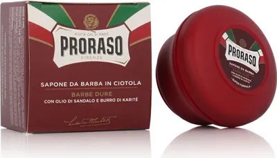 Produktbild von Proraso Shaving Soap in A Jar Coarse Beards, Rasierseife, Männer, Jeder Hauttyp, 150 ml, Feuchtigkeitsspendend, Nährend, Weichmachend, Topf