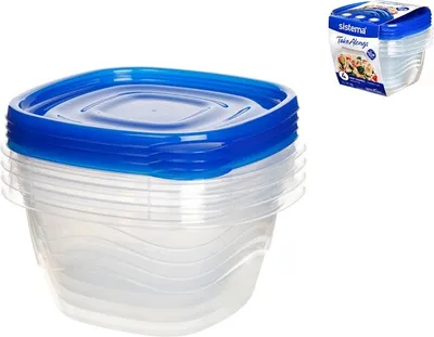 Produktbild von Sistema TakeAlongs, Box, Rechteckig, 1,2 l, Blau, Transparent, Neuseeland, 175 mm