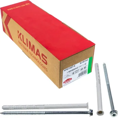 Obrázok produktu pre Rozperný rámový hmoždinka 8x140 KLUCZ+TX torx, 50 ks