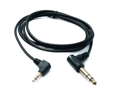 Obrázok produktu pre Audio kábel SYSTEM-S 180 cm stereo TRS 6,35 mm jack konektor na 3,5 mm konektor