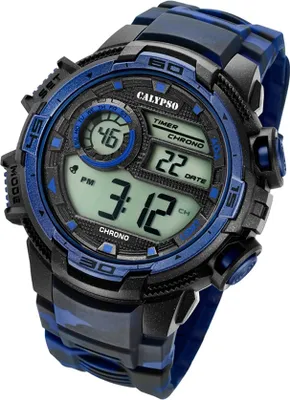 Produktbild von Calypso Armbanduhr Digital Herrenuhr K5723/1 schwarz blau