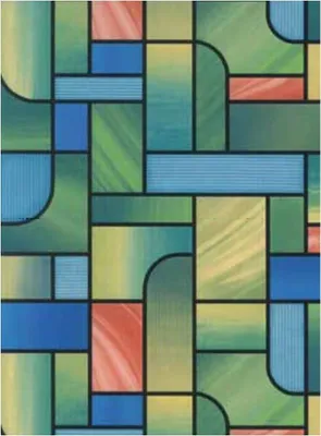 Produktbild von Fensterfolie Church Adhesive - Klebefilm Bleiglas Look 0,45 m x 2 m bunt