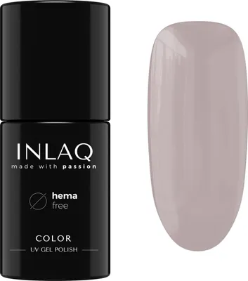 Produktbild von INLAQ® HEMA Free UV Nail Polish 6 ml - Gel Nagellack frei von HEMA - Glamour Kollektion, Farbe Latte