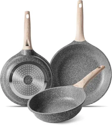 Immagine prodotto di Padelle a induzione con rivestimento antiaderente, 20-28 cm, in alluminio