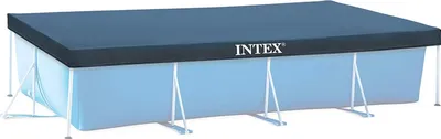Produktbild von INTEX 28039 Abdeckplane Pool Intex 450 x 200 cm Sommer/Winter mit Löcher Wasserablauf
